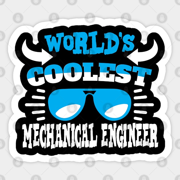 World´s Coolest Mechanical Engineer Sticker by Schimmi